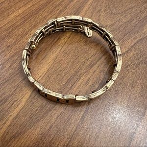 Alex and Ani gold bangle - link wrap around